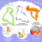 30 Pcs Sandwich Cutter and Sealer Set, Sandwich Cutters for Kids Lunch, Decruster Sandwich Maker,Vegetable Cutter Shapes,Bread Cookie Cutters for Kids Lunchbox and Bento Box