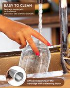 Cold Brew Coffee Maker Jar - 2 Pack 64 oz Glass Cold Brew Maker with Handle, Stainless Steel Filter & Leak-Proof Lid, Heavy Duty Cold Brew Pitcher for Iced Coffee, Sun Tea, and Milk