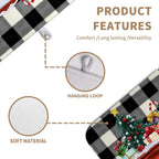 Merry Christmas Truck Dish Drying Mat Winter Large Kitchen Mats Dish Drying Pad Xmas Tree Absorbent Dish Dryer Mat for Kitchen Countertops Microfiber Drainer Pad Dish Drying Mats (18x24 in)