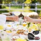 5 Inch Quiche Pans 6 Pack, Round Mini Tart Pans with Removable Bottom. Small Egg Tart Molds with Non-Stick Coating, Rugged Carbon Steel for Tart Shells Desert Making Christmas Festival Party