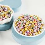 Kasvan Pastel Pearl Sugar sprinkles - Edible Candy Pearls 130g/4.58 Oz, Mix Size Cake Candy, Decorate Cakes, Cookies, Ice Cream (Pastel)