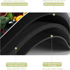 Kitchen Mat Fruits Vegetables Dish Drying Mat 16"x24" Bsorbent Coffee Maker Mat for Sink Dishes or Under Rack Kitchen Counter Accessories Absorbent Hide Stain Rubber Backed Dish Drying Pad