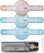 GUYDREMAT 3 Pcs Premium Silicone Bread Sling - Best Gift Set for Sourdough Bread Baking - High Performance Silicone Baking Mat for Dutch Oven