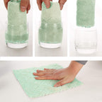 kimteny Cleaning Cloths Kitchen Towels Microfiber Washcloths Lint Free Dish Cloth Reusable Dishtowels Household Super Absorbent Fast Drying, 10"x10", Pack of 5 (Pink-Green)