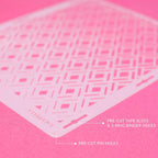 Cake Decorating Stencil for Tall Buttercream Cake, Royal Icing, Ganache, Paint, Airbrush (Glam)