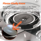 MHW-3BOMBER 58.5mm Espresso Puck Screen 2 Packs Metal Espresso Filter Reusable Coffee Filters for 58mm Portafilter Basket 0.8mm Thickness Titanium Coating Black FG7012-OS