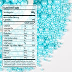 Blue Pearl Sprinkles for Cake Decorating, Edible Baking Candy, 150g/5.29oz Mix Size, Cake Topper Decorations, Cupcake, Ice cream for Kid's Birthday Christmas Party Valentine's Day