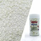 Mixed Size White Stars Sprinkles Edible Stars Cake Decorating Stars Cake Decorations Cupcake Toppers Cookie Decorating Perfect for Cakes,Cupcakes,Desserts Toppings 3OZ