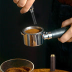 Espresso Needle Distributor,6 Needles 0.3mm Espresso Coffee Stirrer,Coffee Stirring Tool,Professional Barista Espresso Distribution Tool,Natural Wood Handle,Espresso Machine Accessories,Brown