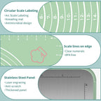 Stainless Steel Cutting Board, Double Sided Chopping Board with Scale for Pastry, 2-In-1 Cutting Board with Juice Groove and Anti Slip Surface