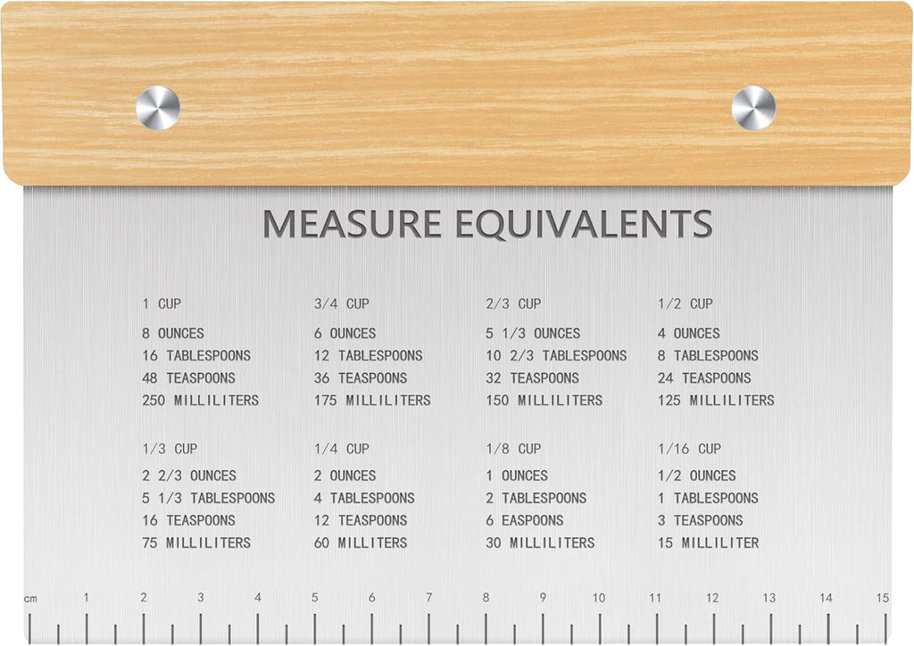 Bench Knife, Bench Scraper, Dough Scraper, Pastry Scraper, Pizza and Dough Scraper Multi-Functional Scraper/chredder, Pizza Knife Food Chopper Baking Supplies Kitchen Scraper