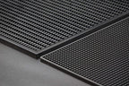 Highball & Chaser Premium Bar Mat 18in x 12in 1cm Thick Durable and Stylish Service Bar Mat for Spills, Coffee, Bars, Restaurants and Countertop Dish Drying Mat, Glass Drying Mat (Black/Black Border)