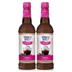 Jordan's Skinny Syrups Sugar Free Coffee Syrup, Mocha Flavor Drink Mix, Zero Calorie Flavoring for Chai Latte, Protein Shake, Food & More, Gluten Free, Keto Friendly, 25.4 Fl Oz, 2 Pack