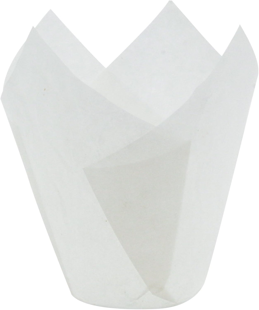 White Tulip Baking Cups, Mini Size, Pack of 125