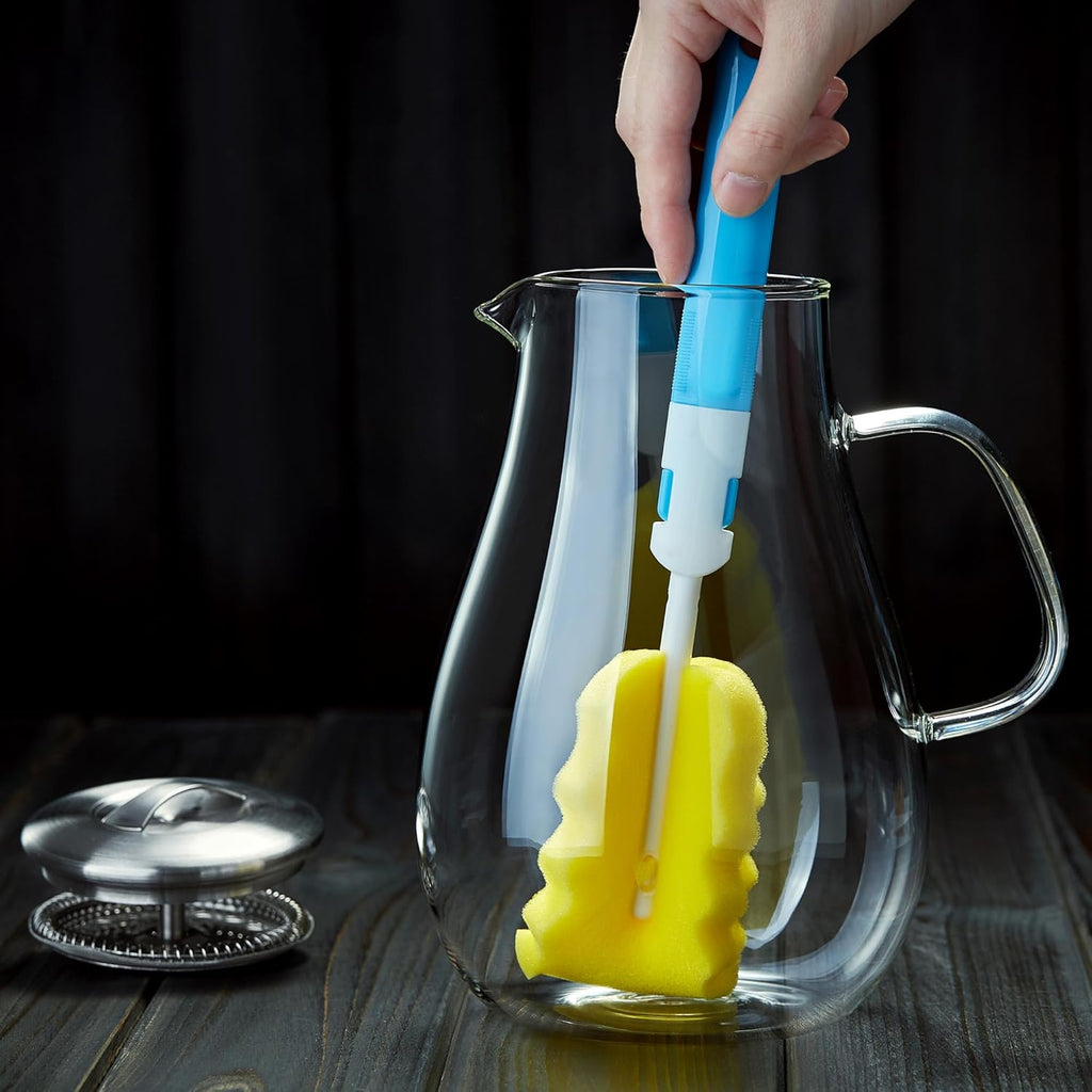 2000ML/68OZ Glass Pitchers with Lid for Hot and Cold Drinking, Heat Resistant Borosilicate Glass Pitcher for Tea, Juice, Milk, Cold Hot Beverages