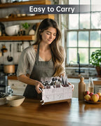 Marble Utensil Holder for Countertop - Stylish Marble Kitchen Accessories for Effortless Organization, Ideal Silverware Caddy for Party, Farmhouse Decor Friendly