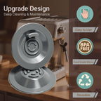 2PCS 54MM Espresso Backflush Cleaning Disc for Breville Machines - Professional Breville Cleaning Disc Compatible with BES870XL, BES878BSS, BES880 & More - Durable Blind Filter Disk for Deep Cleaning