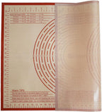 Non-slip Silicone Pastry Mat 28X20 inches Baking Mat with Measurement, Perfect for Dough, Pastry, Pie Crust, Fondant, Cookies, Bread, Pasta, Pizza, Food Grade Kitchen Counter Mats