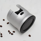 Espresso Tamping Station, Coffee Portafilter Holder, Aluminum Alloy Stand Fit for Most 51mm, 53mm, 54mm and 58mm Portafilter (Round,Silver)