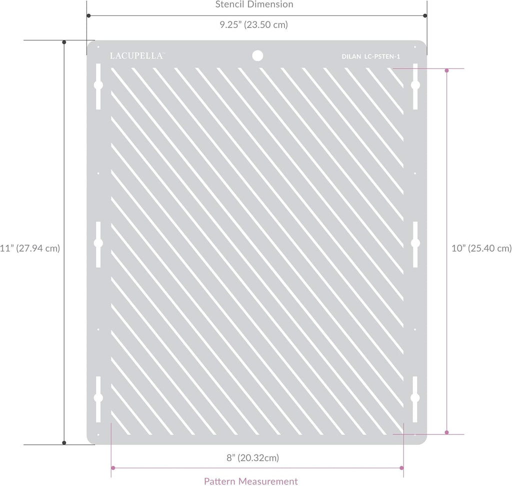 Large Cake and Baking Decorating Stencil (Madame)