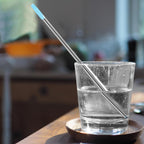 Personal Water Filter Straw, Reusable Stainless Steel Water Filter Drinking Straw Portable Outdoor Emergency Survival Gear for Hiking, Camping, Travel, Hunting & Fishing (Small)