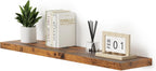 Vivelove Farmhouse Single Floating Shelves for Wall 48 in x 10.3in x 1.8in, Large Wall Long Shelves Heavy Duty 80 lbs for Bedroom, Living Room, Kitchen, Office, Rustic Shelf Book Home Decor, Brown