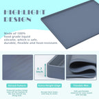 URMONA Waterproof Silicone Under Sink Mat 31'' x 22'' Shelf Liner for Kitchen and Bathroom, Cabinet and Counter Protector, Storage and Organizers, Litter Mat, Pet Cat Puppy Essentials(Light Grey)
