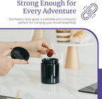 Infinity Jars, Premium Airtight Ultraviolet Glass Jar 250  ML (8.3 fl oz) Pack 10 Smell Proof, Antistatic, Light Blocking Container for Herbs, Coffee, Tea & Spices Durable, Travel-Friendly Storage