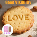 212 Pcs Letter Stamps for Clay, Pottery Name Alphabet Cookie Stamps Molds for Cake Baking Chocolate, Embosser Fondant Clay Letter Stamp Cutters Stencils, Mooncake Air Dry Polymer Clay Cutters Molds