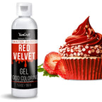 Food Coloring Gel - Vibrant Color Gel Food Coloring for Cake Decorating, Baking, Easter Egg, Icing - Tasteless Food Color Dye for Fondant, Cooking, Slime, Airbrush (Red velvet, 5.3oz)
