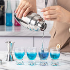 M&N HOME 6 Pack Shot Glass Set, Glass , Cute Shot Glasses, 2 Oz Clear for Wedding , Mini Brandy Sniffers, Liquor Glasses