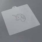 Cookie cutter and stencil set Baking stencils and cutters bundle DIY bakery decorating kit Cookie cutter with stencils Icing stencil Unicorn PYO Stencil paint your own cookies (Unicorn)