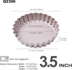 Mini Tart Pan Set, 4-Inch 4pcs with Removable Loose Bottom Non-Stick Round Quiche Bakeware for Oven and Instant Pot Baking (Champagne Gold)