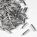 Silver Rods Sprinkles, Sugar Sprinkles For Cake Decorating, 150g/5.29oz, Food Grade, Ice Cream Decoration, Cupcake Toppers, Donuts, Cookies, Holiday, Birthday Party, Christmas Supplies