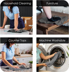 Avalon Towels Microfiber Cleaning Cloths (Value Pack of 36) Size 16" x 16", Highly Absorbent Cleaning Rags, Lint Free Cleaning Towels, Reusable and Washable, Microfiber Towels for Cars (Grey)