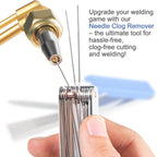 Torch Tip Cleaner, Welding Nozzle Tip Cleaner, Carburetor Cleaner Tools Accessories with 13 Cleaning Wires and 1 Sharp Pick for Carburetors, Gas Orifices, Sprinklers and Shower Heads Cleaning