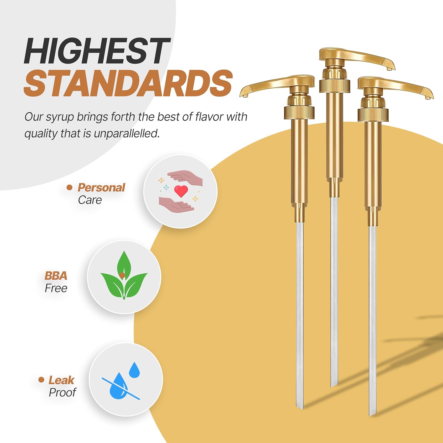 Jimoco® Syrup Pump Dispenser + Torani® Sugar Free Peach Syrup, 25.4 oz - Coffee Syrup Pump & Flavoring Bundle