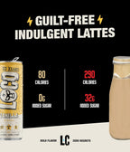 Loco Coffee Vanilla Latte 11 Ounce Can, 12 Count | Zero Sugar, 200mg Caffeine | Gluten Free and Dairy Free | Low Calorie Iced Coffee