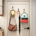 15 Pcs Black Wall Mounted Coat Hooks, Hanger Hook with 30 Pieces Screws for Towel, Key, Robe, Scarf, Bag, Cap, Coffee Cup, Mugs