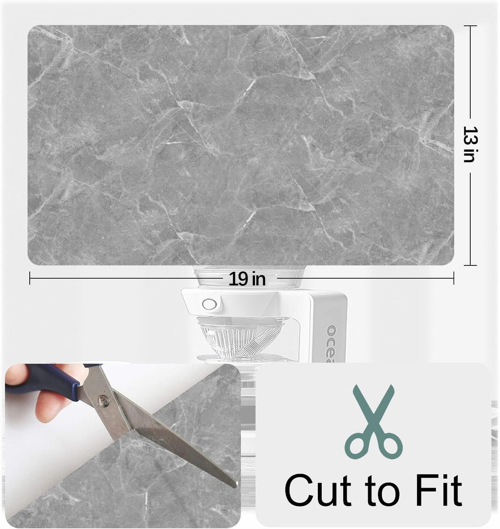 Golener Coffee Maker Mat for Countertops, 19" x 13" Dripper Pad, Absorbent Washable Reversible Microfiber Dish Drying Mat, Kitchen Accessories, Under Small Appliance Mat