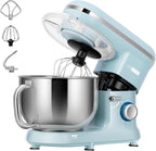VIVOHOME Stand Mixer, 660W 10 Speed 6 Quart Tilt-Head Kitchen Electric Food Mixer with Beater, Dough Hook, Wire Whip and Egg Separator, Blue