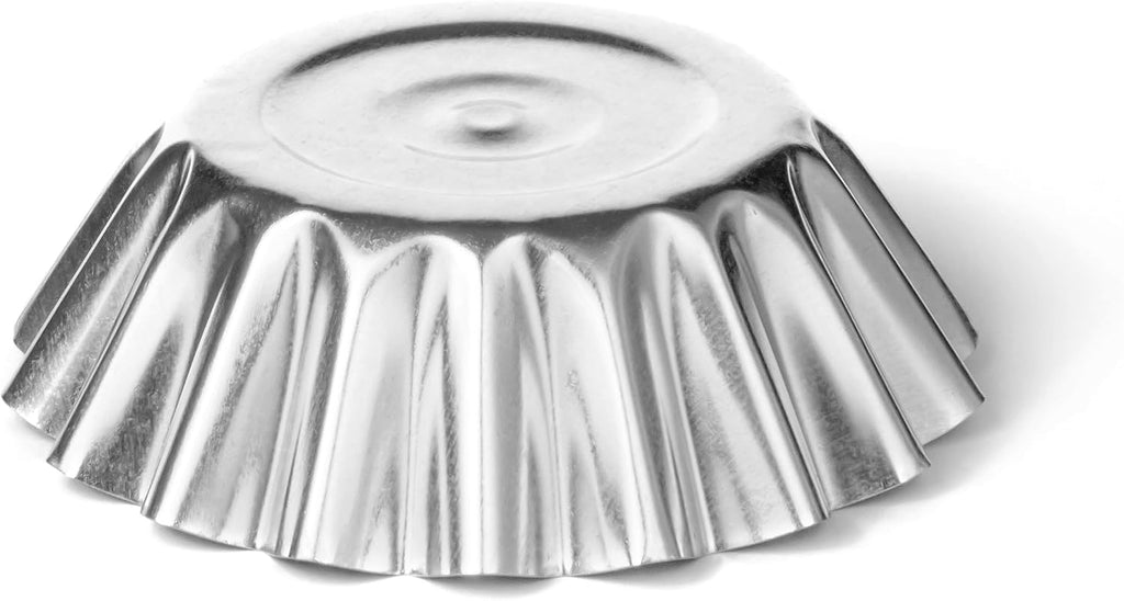 Muffin Cups for Kitchen Baking 2.36 Inch - Metal Egg Tart Molds for Baking, 30 Pcs - Reusable Mini Tart Tins and Cupcake