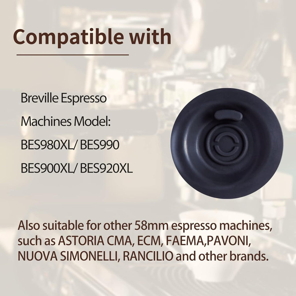 58mm Espresso Backflush Cleaning Disc For Breville Espresso Machines BES980XL/ BES990/ BES900XL/ BES920XL (2 Pack)