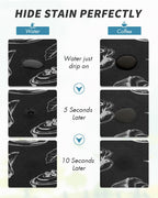 AMOAMI Coffee Mat Hide Stain Rubber Backed Absorbent Dish Drying Mat for Kitchen Counter - Fits Under Coffee Maker & Espresso Machine (12x19,INK)