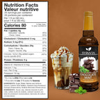 Syruvia Chocolate Mint Coffee Syrup - 25.4 fl oz - Kosher Coffee Syrups, Gluten Free, No Coloring, Perfect for Drinks, Soda, Shakes, Desserts, and More.
