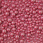 Edible Rose Gold Sugar Pearls Candy Sprinkles 120G/ 4.23Ounce Baking Cake Sprinkles Cupcake and Cake Topper Cookie Decorations Wedding Party Valentines Halloween Christmas Supplies