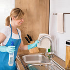 Kitinjoy 100% Cotton Waffle Weave Kitchen Towels, 12-Pack Super Soft and Absorbent Dish Towels for Drying Dishes, Kitchen Hand Towels, 13 in x 28 in, Beige