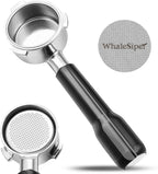 51mm Bottomless Portafilter & Puck Screen, 3 Ears Stainless Steel Head, Only Compatible with De'Longhi EC680, EC685, EC885, and SMEG ECF01, Includes 304 Stainless Steel Filter Basket