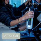 haelo 20oz Glass Tumbler Water Bottle, Iced Coffee Cup with Straw, Silicone Protective Sleeve, Bamboo Lid Reusable BPA Free (Dune)