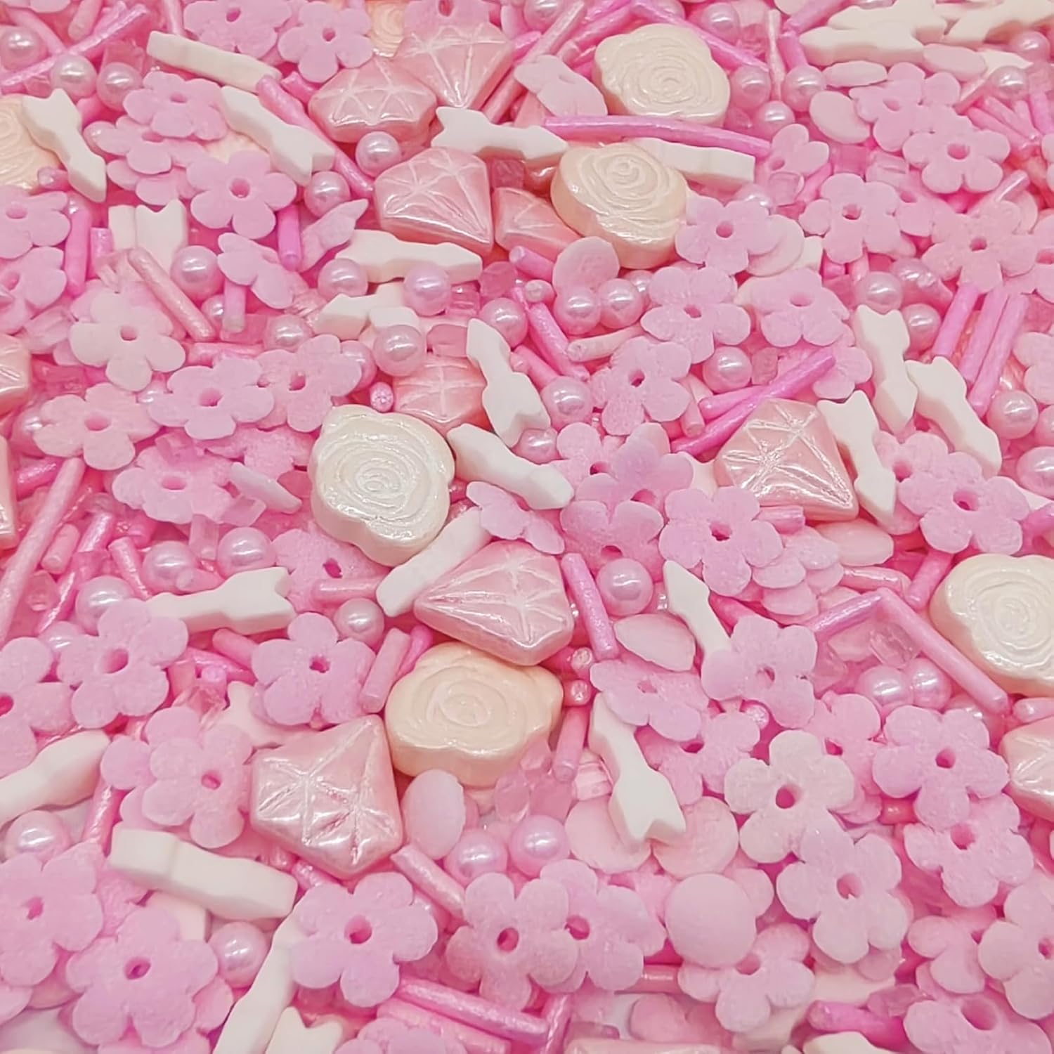 Sprinkles Diamond & Rose & Arrow Cake Decorations Cupcake Toppers Cookie Decorating Perfect for Cakes,Cupcakes,Desserts Toppings 3OZ